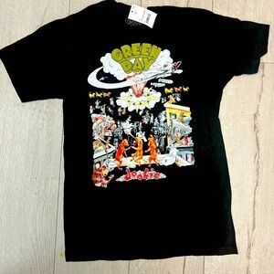 Green Day band shirt dookie black new